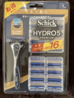 Schick/シック 　ハイドロ5 プレミアム 本体+替刃16個 　5枚刃のサムネイル