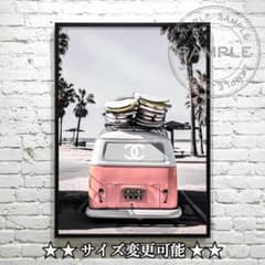 874 オマージュ アートポスター A4フレーム 海外 インテリア パロディ