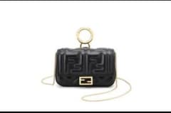 FENDI ナノバゲット ブラック ミニショルダーバッグ※最終値下げ - メルカリ