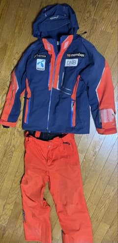 phoenix スキーウェア ネイビー/レッドオレンジ - メルカリ