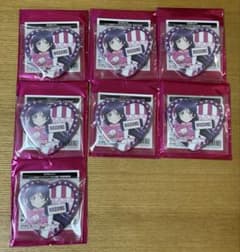 東條希c ハート形缶バッジ7個 ラブライブ 遊園地 グリーンランド蓮ノ空