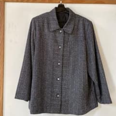 シルク混ウールジャケット　ポケット付きのサムネイル