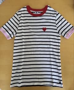 PETIT BATEAU ボーダー ハート Tシャツのサムネイル