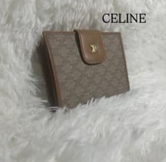 ✨新品未使用✨　CELINE ミニ財布　マカダム　トリオンフ　がま口　折り財布 セリーヌ 折財布 ミニウォレット マカダム柄 トリオンフ がま口 - メルカリ
