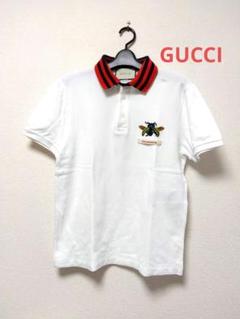 Gucci ホワイト ポロシャツ Mサイズ インターシャ コットンニット ポロシャツホワイト | GUCCI公式
