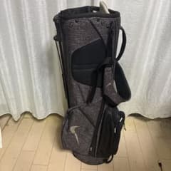 値下げ不可NIKE ゴルフ キャディバッグ スタンド式 グレー 未使用フード付 値下げ不可NIKE ゴルフ キャディバッグ スタンド式 グレー 未使用
