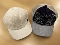 mamaraku motherways キッズ キャップ 2点ピンクネイビー