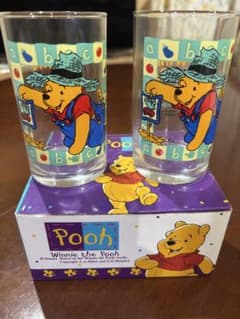 Winnie the Poohくまのプーさんペアグラス ガラスコップ 2個セットのサムネイル