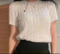 Polo Ralph Lauren ポロ ニット ホワイト半袖（maron様） m32201727979_1.jpg?1748922355