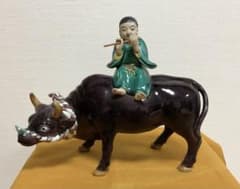 九谷焼 糖川清章作「立牛童子」の置物 - メルカリ