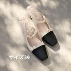 靴 herlipto Mademoiselle Mules 37 vanilla herlipto Mademoiselle Mules【vanilla】 39 - メルカリ