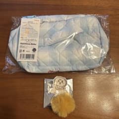 ちいかわベビー　ノベルティ　フォンタブ シーサー　マルチポーチ　ブルー