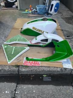 GSX400F タンク+サイドカバー+テールカウル+フェンダー+三段シートセット GSX400F タンク+サイドカバー+テールカウル+フェンダー+三段