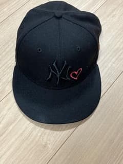 NEW ERA ニューエラ NY ヤンキース ハート キャップ ブラックのサムネイル