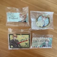 ヘタリア アクリルバッジ イギリス4点セット - メルカリ