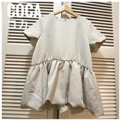 【美品】コカ バルーンブラウス coca フロッキードット L ベージュのサムネイル