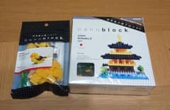 ナノブロック 2個セット  金閣寺&鳥(セキセイインコ)のサムネイル