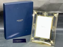 MIKIMOTO☆パールフォトフレーム 真珠 写真立 ゴールド×クリア 阪急