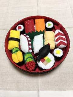 Felt play food: Sushi