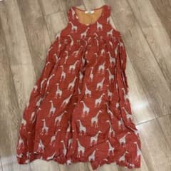 CUA COLLECTION キリン柄 キャミワンピースのサムネイル