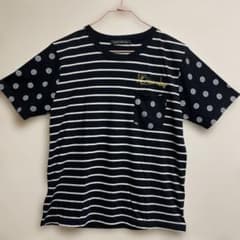 WORLD WIDE LOVE! ストライプドットTシャツ 半袖のサムネイル