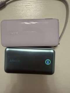 ANKER モバイルバッテリー 水色、パープル2点セットのサムネイル