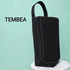 TEMBEA バゲットトート ブラック×ホワイトステッチ - メルカリ