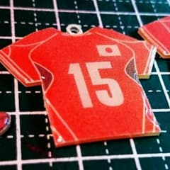 ハンドメイド 男子バレー ユニホーム ストラップのサムネイル