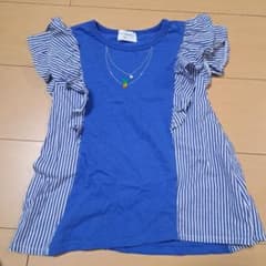 ウィルメリー♪ブルー♪ストライプ♪フリル♪Tシャツ♪のサムネイル