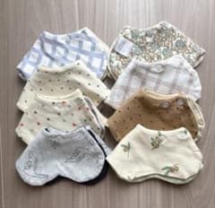 marine blue ベビー スタイ 8枚セット まとめ売りのサムネイル