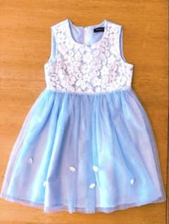キッズ フォーマルドレス ボレロセット 発表会　結婚式　ブルーのサムネイル