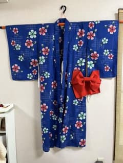 浴衣  帯付き　女の子　140センチのサムネイル