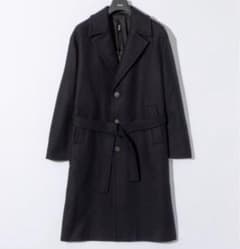 極美品✨XL相当✨hevo ベルト付 チェスターコート マキシ丈 サイズ52 黒 12万 hevo ベルト付 チェスターコート マキシ丈 サイズ52 黒 - メルカリ