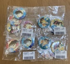 名探偵コナン 和風缶バッジセットA・B まとめ売り 京まふ 4セット 未