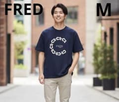 FRED フレッド ×クロット ホースシューデザイン Tシャツ M ネイビー