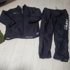 ATHLETA ピステ・ウィンドブレーカー上下 L 防寒ブラックのサムネイル