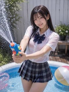 【S015】AI美女 画像 L版 写真プリント 生写真 作品 ポスター 制服のサムネイル