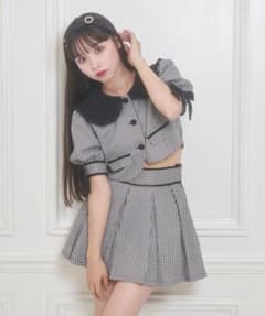 袖リボン配色セットアップ　HoneyCinnamonのサムネイル