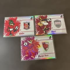 Topps Chrome J 리그 마스코트 카드 3장 세트