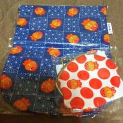 【未使用】ちょきんぎょ巾着とがま口財布のサムネイル