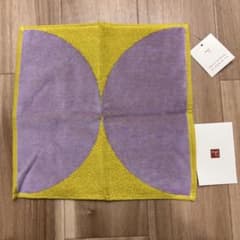 deux C バイカラー タオルハンカチ 25cm