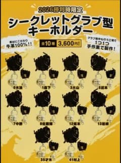 阪神タイガース 勝利時限定販売 グラブ型シークレットキーホルダー