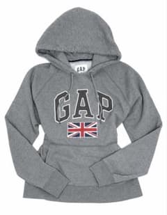 GAP パーカー S アーチロゴ ユニオンジャック グレーのサムネイル