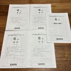 サピックス 2024年 6年 第1回 合格力判定サピックスオープン - メルカリ