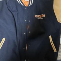 VISION STREET WEAR スタジャン ネイビー Lのサムネイル