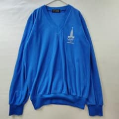 センチュリー　スウェット　モスクワオリンピック　80s　ヴィンテージ　青　M