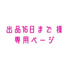 出品16日まで 様 専用ページのサムネイル