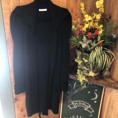 ロングカーディガン　黒のサムネイル