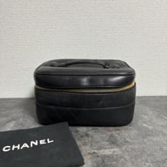 CHANEL シャネル バニティ バッグ ビコローレ ココマーク レザー