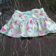 baby gap フルーツ柄のブルマ付スカート(size70、used)子供服のサムネイル